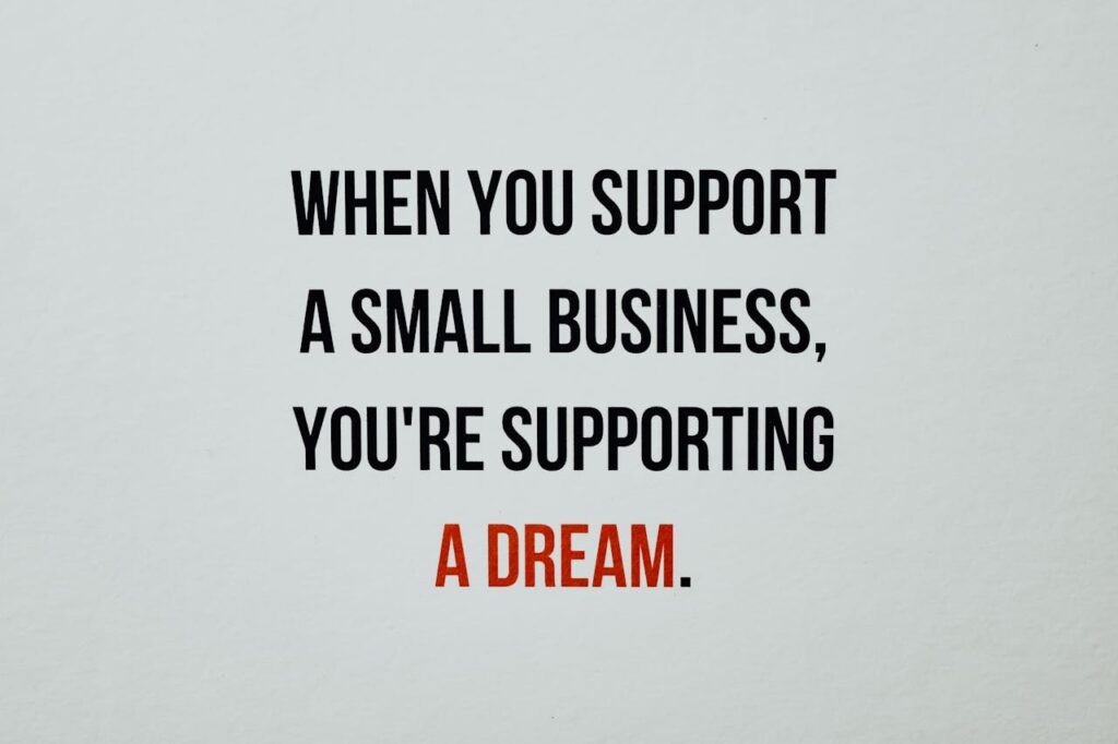 A Quotation on White Background